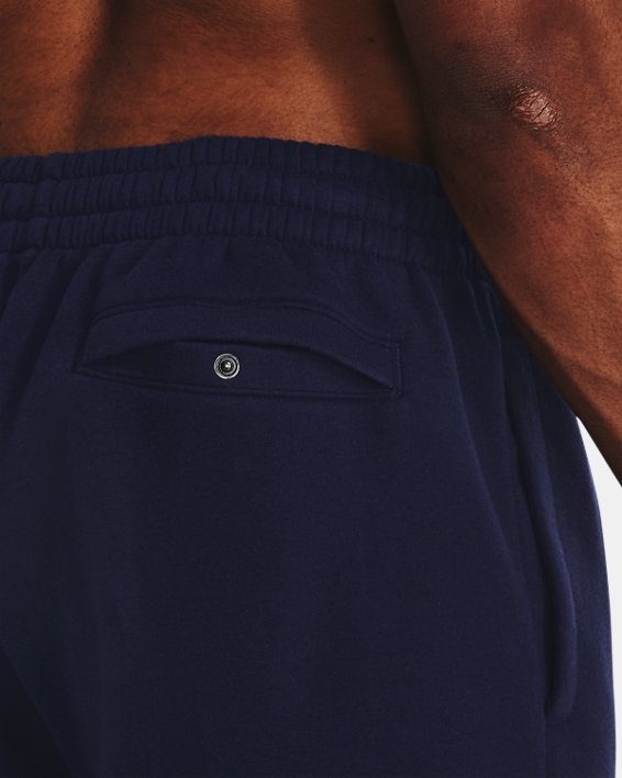 Men's UA Rival Fleece Shorts, Blue, pdpMainDesktop image number 3